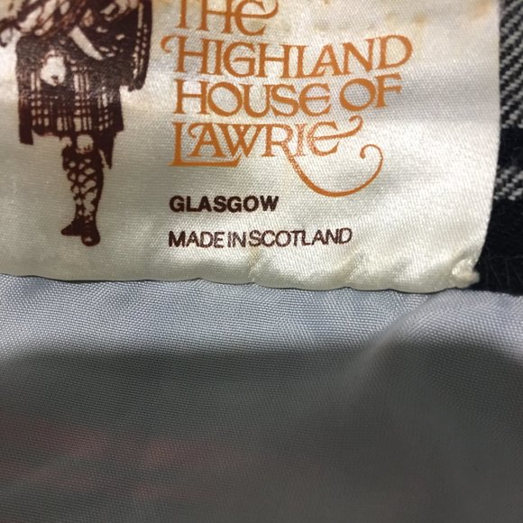 VINTAGE THE HIGHLAND HOUSE OF LAWRIE WOOL SKIRT SIZE 32 - Picture 7 of 7